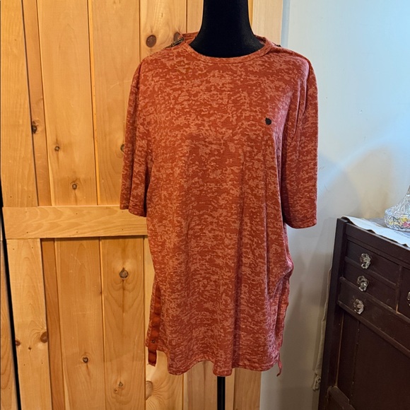Buffalo David Bitton Tops - Buffalo David Bitton Brick Red Textured Tee